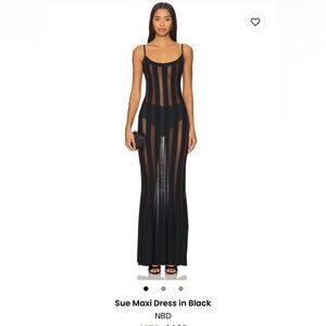 NBD Sue Maxi Dress in Black